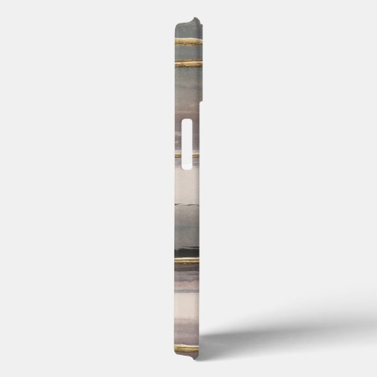 金めっきされた朝の霧IIの金ゴールドの抽象的なプリント Case-Mate iPhoneケース (裏面 / 右)