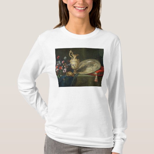 金めっきされたEwerが付いている静物画 Tシャツ (正面)