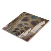 金めっきされたsのcoffered図書館の天井の眺め タイル (側面)