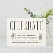 金めっきされるピーナツベビーシャワーの招待状を祝って下さい 招待状 (スタンド正面)