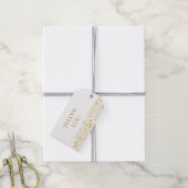 金めっきの花 ギフトタグ (より糸付き)