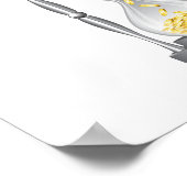 金を使った砂時計 ポスター (角)