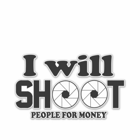 金を取って人を撃つ シール (正面)