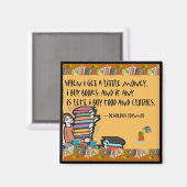 金を少し取ったら本を買出す マグネット (正面/裏面)