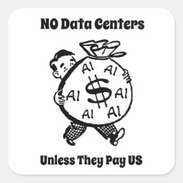 金を払うのでなければデータセンターは認めない スクエアシール