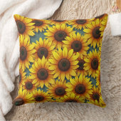 金を持ち込むひまわり クッション (ブランケット)