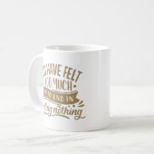 金を持感じち過ぎるは無物を取り除くことになる コーヒーマグカップ (正面左)