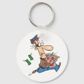 金を盗む泥棒 キーホルダー (正面)