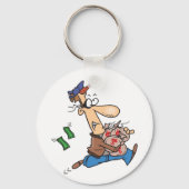 金を盗む泥棒 キーホルダー (裏面)