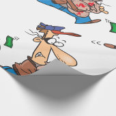 金を盗む泥棒 ラッピングペーパー