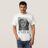 金を稼ぐ女性 Tシャツ (正面フル)