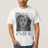 金を稼ぐ女性 Tシャツ (正面)