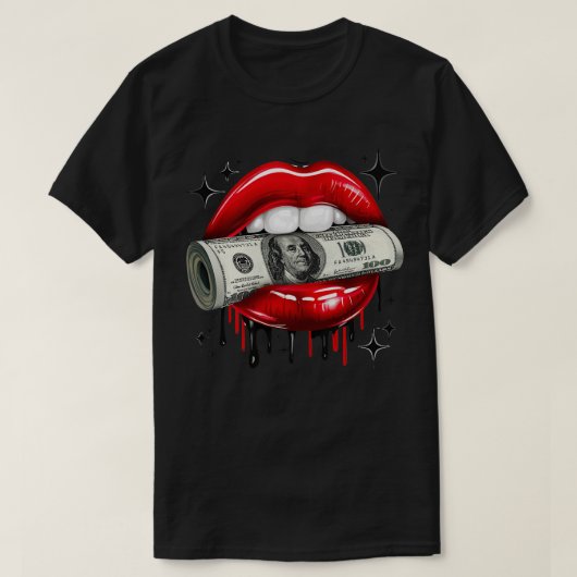 金を稼ぐ Tシャツ (デザイン正面)