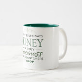 金を言う者は幸福に買ない ツートーンマグカップ (正面右)