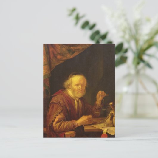 金を計る ポストカード (スタンド正面)