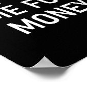 金を貸してくれと頼むな おもしろい ジョーク サラシスト F ポスター (角)