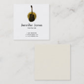 金アコースティックギター スクエア名刺 (正面/裏面)