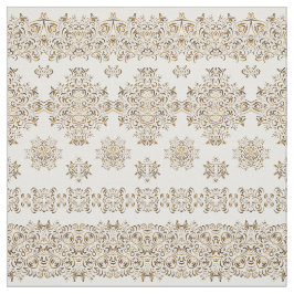 金アラビアパターン ファブリック