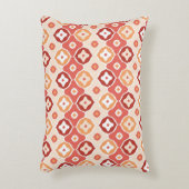 金イカットの幾何学的なパターン アクセントクッション (正面(垂直))