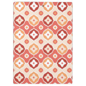 金イカットの幾何学的なパターン クリップボード (裏面)