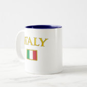 金イタリア ツートーンマグカップ (正面左)