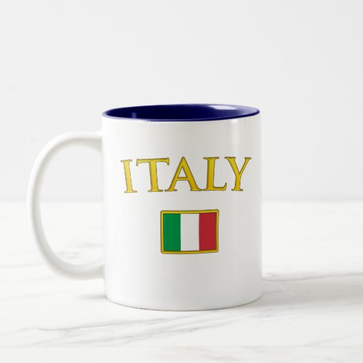 金イタリア ツートーンマグカップ (左)