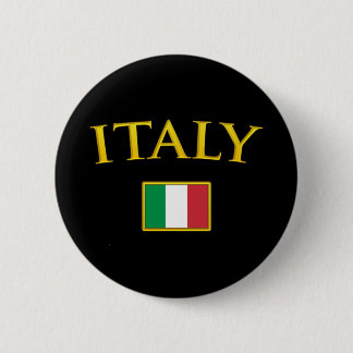 金イタリア 缶バッジ