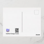 金インスパイア箔ホリデーハガキ 箔シーズンポストカード (裏面)