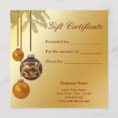 金エレガントのクリスマス (裏面)