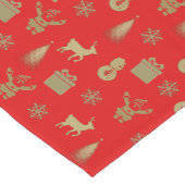 金エレガントのクリスマス ショートテーブルランナー (コーナー)