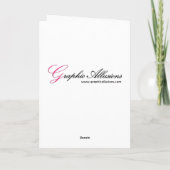 金エレガントのクリスマス シーズンカード (裏面)