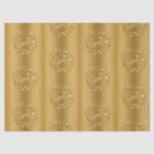 金エレガントのトナカイとリース 薄葉紙 (正面)