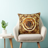 金エレガントのバラと華美装飾枠 クッション (椅子)