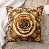 金エレガントのバラと華美装飾枠 クッション (ブランケット)