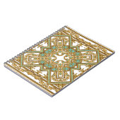 金エレガントのバロック、装飾デザイン。 ノートブック (左側)