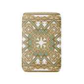 金エレガントのバロック、装飾デザイン。 バスマット (正面縦)