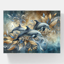 金エレガントのフローラ波とイルカ