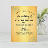 金エレガントのモダン 招待状 (スタンド正面)