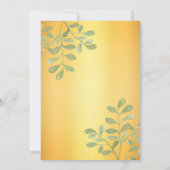 金エレガントのモダン 招待状 (裏面)