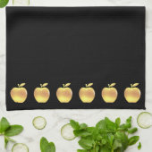 金エレガントのリンゴ キッチンタオル (折り畳み)