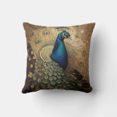金エレガントの孔雀 クッション (裏面)