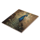 金エレガントの孔雀 タイル (側面)