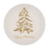 金エレガントの木メリークリスマス カッティングボード (正面)