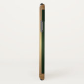 金エレガントの枠に紫の花を描いた作品 Case-Mate iPhoneケース (裏面/右)