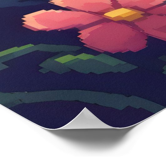 金エレガントの目きらめくをした猫 ポスター (角)