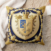 金エレガントの紋章 クッション (ブランケット)