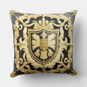 金エレガントの紋章 クッション (裏面)