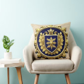 金エレガントの紋章 クッション (椅子)