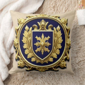 金エレガントの紋章 クッション (ブランケット)