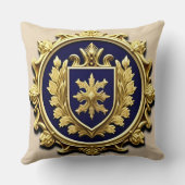 金エレガントの紋章 クッション (裏面)